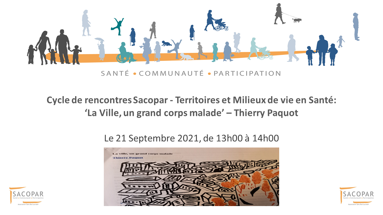 Cycle de rencontre en ligne ‘Territoires et Milieux de vie en Santé’ - le 21 Septembre